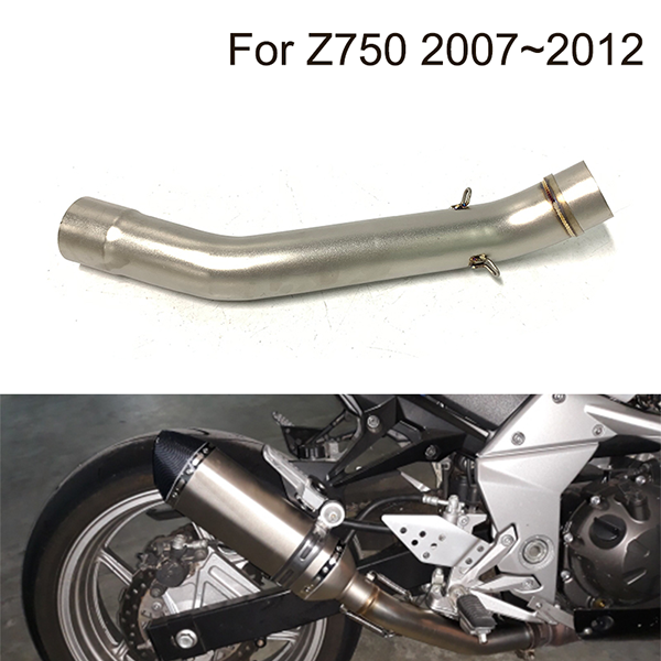 2007-2012 Kawasaki Z750 Middle Link Pipe Steel Motorcycle Escape Moto Bike Link Tube